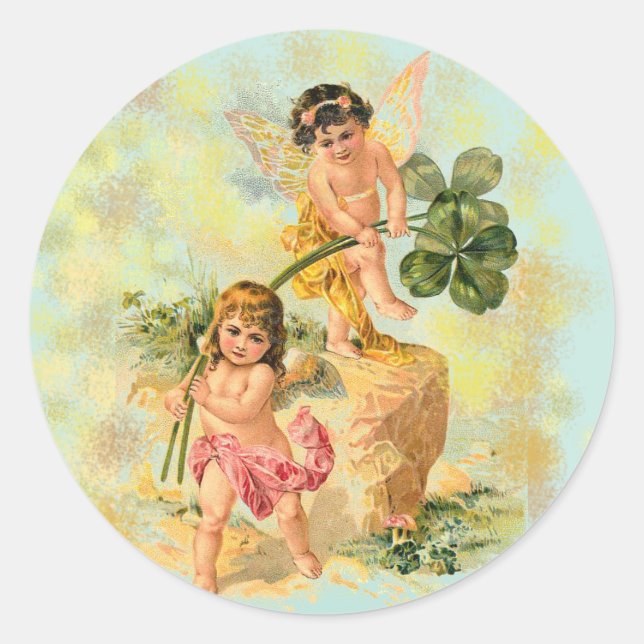 Adorable Angels irlandais sur Stickers (Devant)