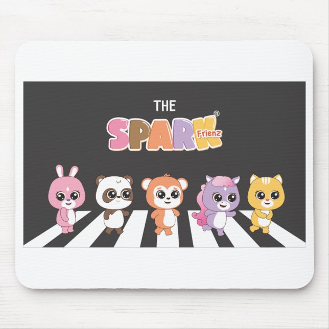 Adorable Animal Characters for Kids’ Mouse Pad (Front)