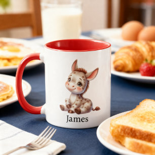 Adorable animal design kid's mug