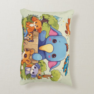 "Adorable Animal Friends Pillow:  Accent Pillow