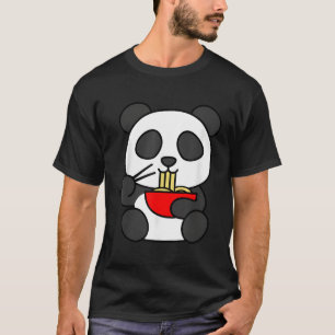 Adorable Animal Panda Ra Japanese Noodles T-Shirt