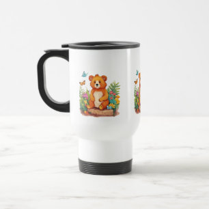 Adorable Animal-Themed Travel Mug - 15 oz