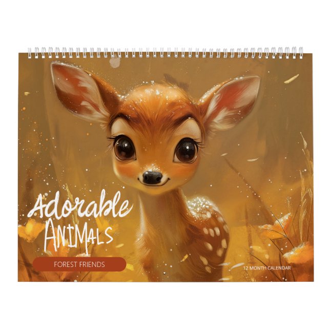 Adorable Animals: Forest Friends 2 Calendar (Cover)