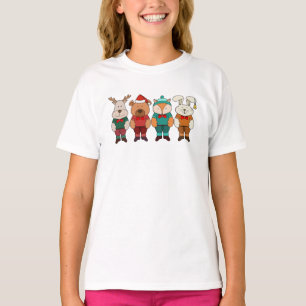 Adorable animals ready for winter T-Shirt
