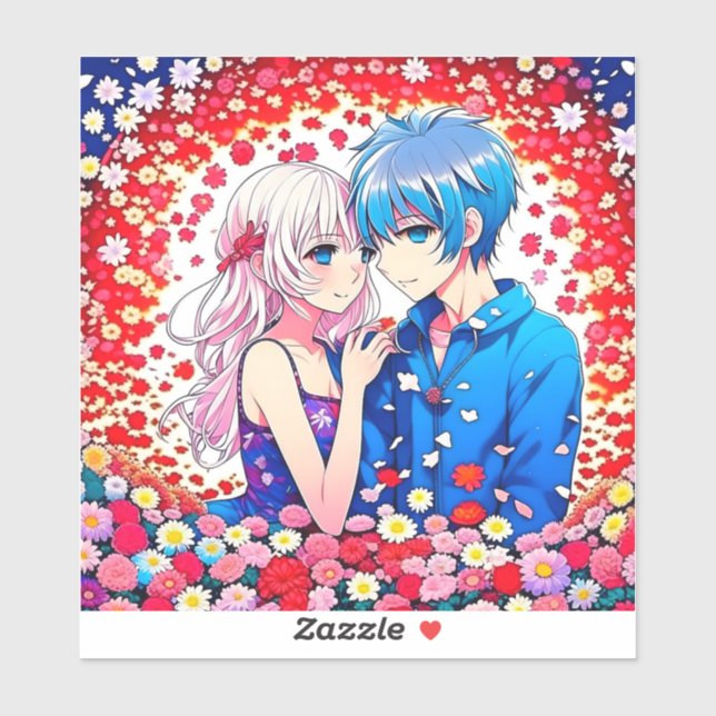 Adorable Anime Couple Romantic (Sheet)