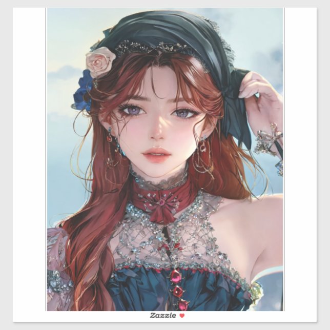 Adorable Anime Girl Laptop Case  (Sheet)