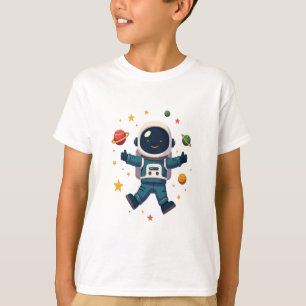 Adorable Astronaut in Space T-Shirt