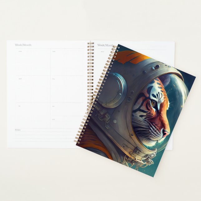 Adorable astronaute de tigre (Devant avec enveloppe)