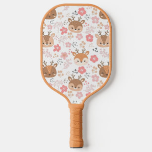 Adorable Autumn Forest Animal Pickleball Paddle