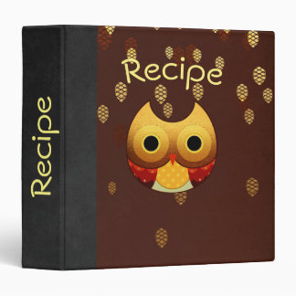 Adorable Autumn Owl Recipe/Photo Binder