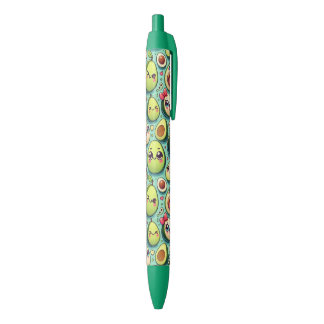 Adorable Avocados Black Ink Pen