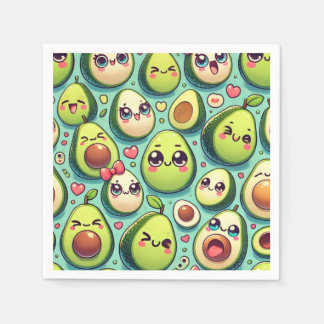 Adorable Avocados Napkin