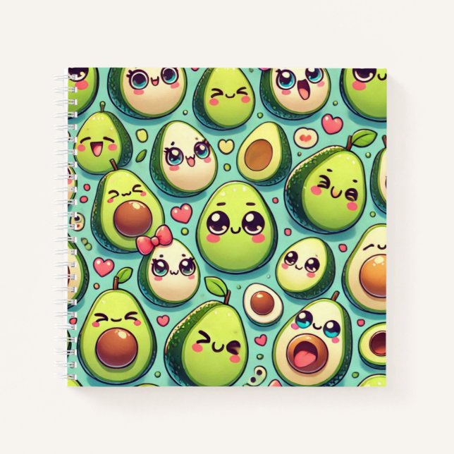 Adorable Avocados Notebook (Front)