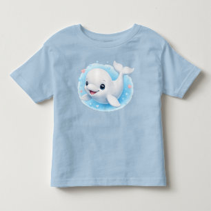 Adorable Baby Beluga Whale Toddler T-shirt