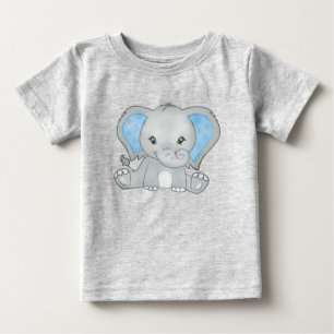 Adorable Baby Blue Eared Baby Elephant T-Shirt