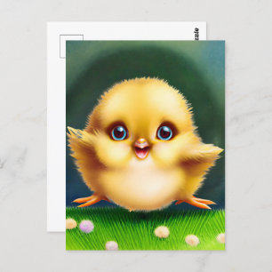 Adorable Baby Chick Postcard