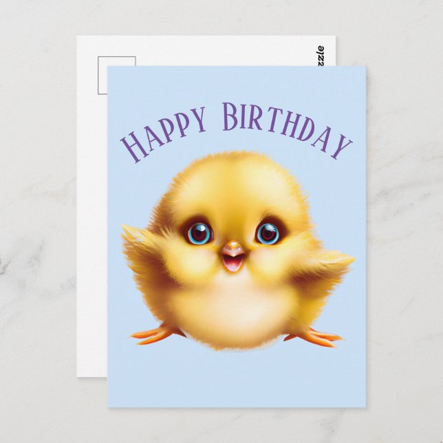 Adorable Baby Chick Postcard (Front/Back)