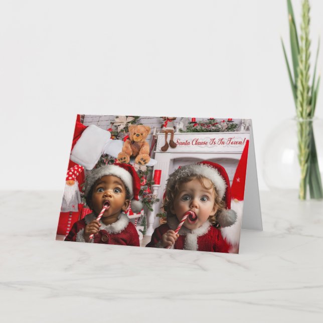 Adorable Baby Christmas Card (Front)