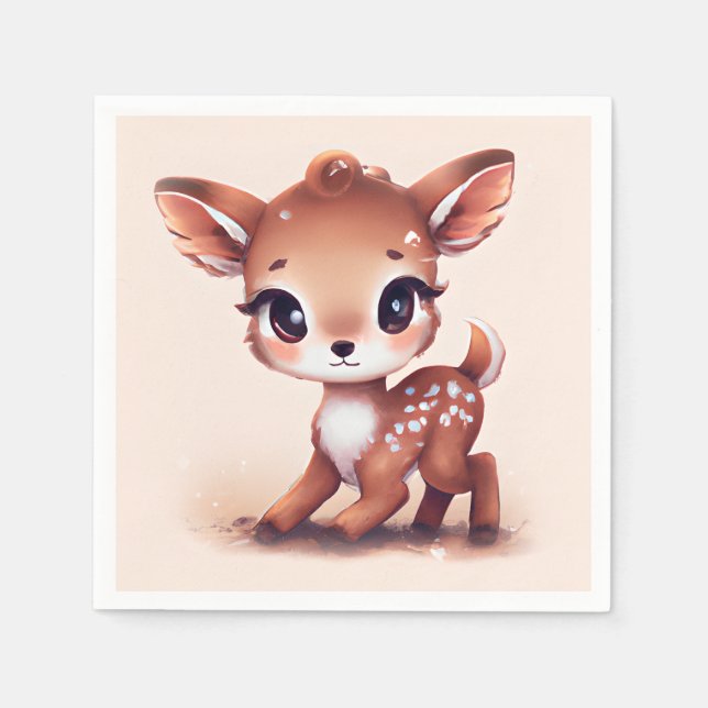 Adorable Baby Deer Napkin (Front)