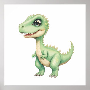Adorable Baby Dino Wall Art – Nursery decor