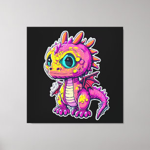 Adorable Baby Dinosaur Jurassic Joy Canvas Print