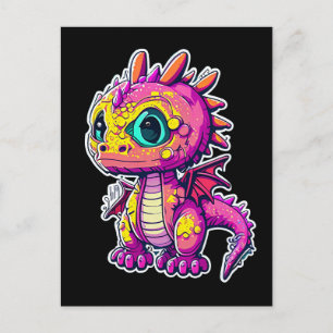 Adorable Baby Dinosaur Jurassic Joy Holiday Postcard