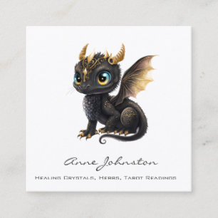 Adorable Baby Dragon Carré Carte de visite