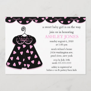 Adorable Baby Dress Baby Shower Invitation