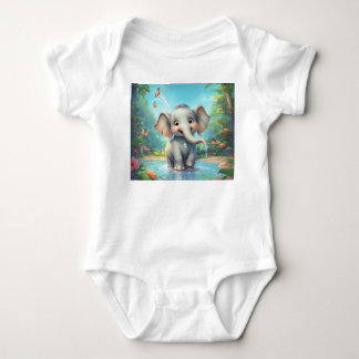 Adorable Baby Elephant design Bodysuit