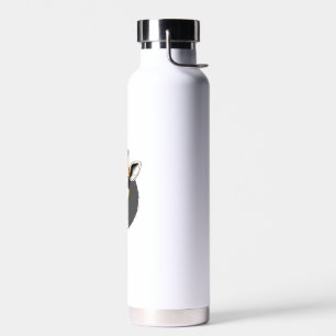 Adorable Baby Giraffe Illustration   Water Bottle