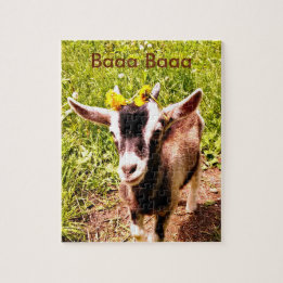 Adorable Baby Goat Jigsaw Puzzle