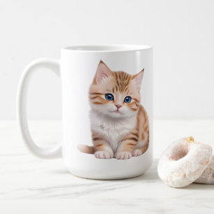 Adorable Baby Kitten Cute Feline  Coffee Mug