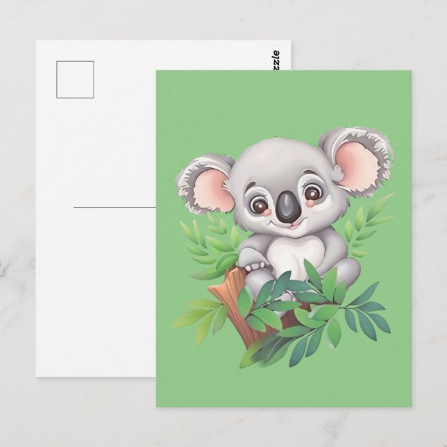 Adorable Baby Koala Bear Postcard (Front/Back)