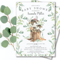 Adorable Baby Moose and Mom Baby Shower 