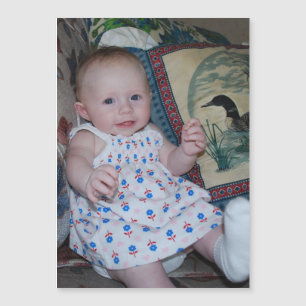 Adorable Baby on Photo It Your Way Magnetic Card