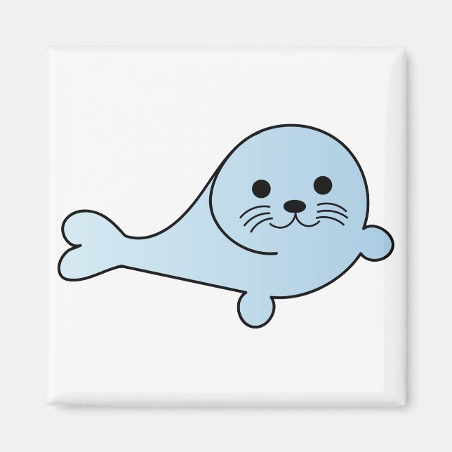 Adorable Baby Seal Magnet (Front)