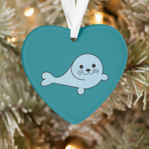 Adorable Baby Seal Ornament
