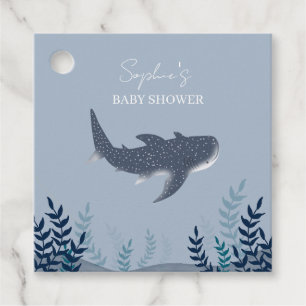 Adorable Baby Shower Under the Sea Whale Shark Favour Tags