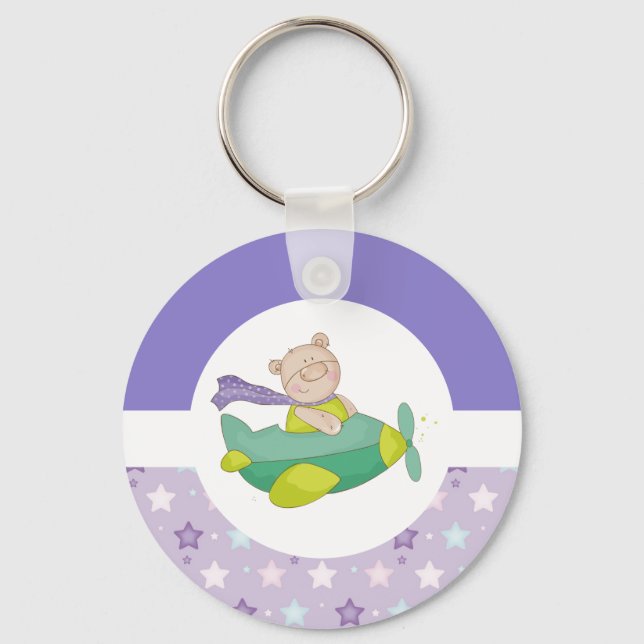 Adorable Baby Teddy Bear  Keychain (Front)