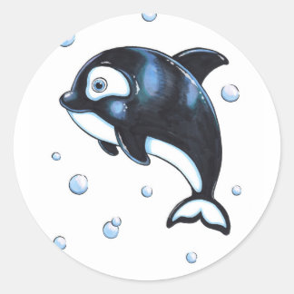 Adorable Baby Whale Sticker