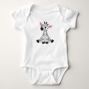 Adorable baby zebra bodysuit