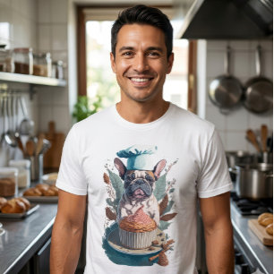 Adorable Baking Dog Pastry Chef Men's Graphic T-Shirt