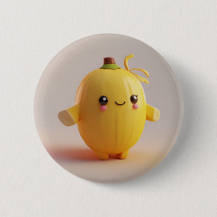 Adorable Banana Baby 2 Inch Round Button