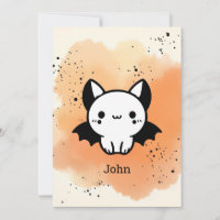 Adorable Bat Buddy - Kawaii Minimalist Nursery Art