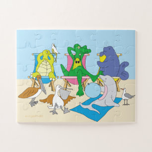 Adorable Beach Animaux Puzzle
