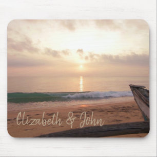 Adorable Beach,Sand,Sunset -Personalized Mouse Pad
