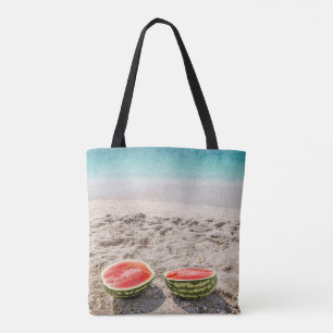Adorable Beach Watermelon-Personalized Tote Bag