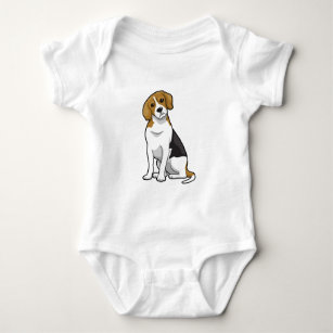 Adorable Beagle Baby Bodysuit