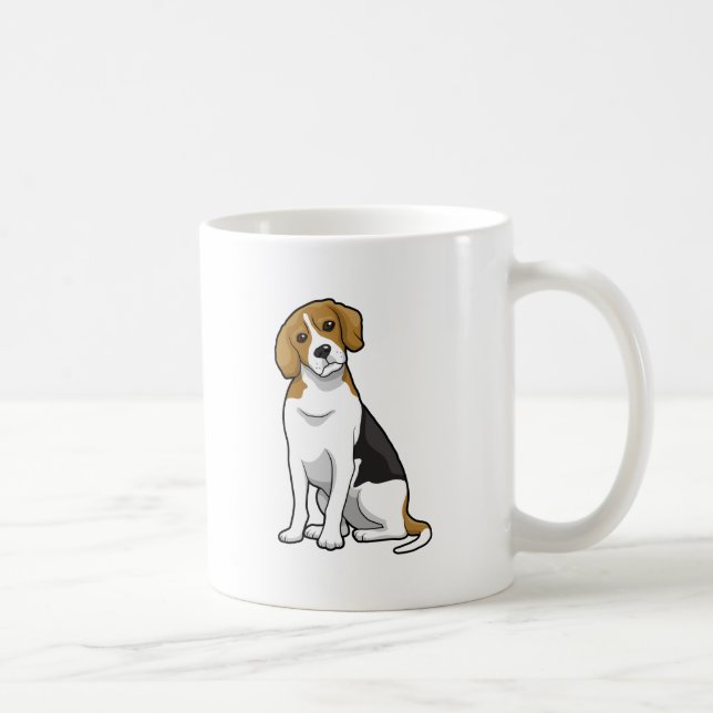 Adorable Beagle Coffee Mug (Right)