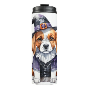 Adorable Beagle Puppy Halloween Spooky Season  Thermal Tumbler